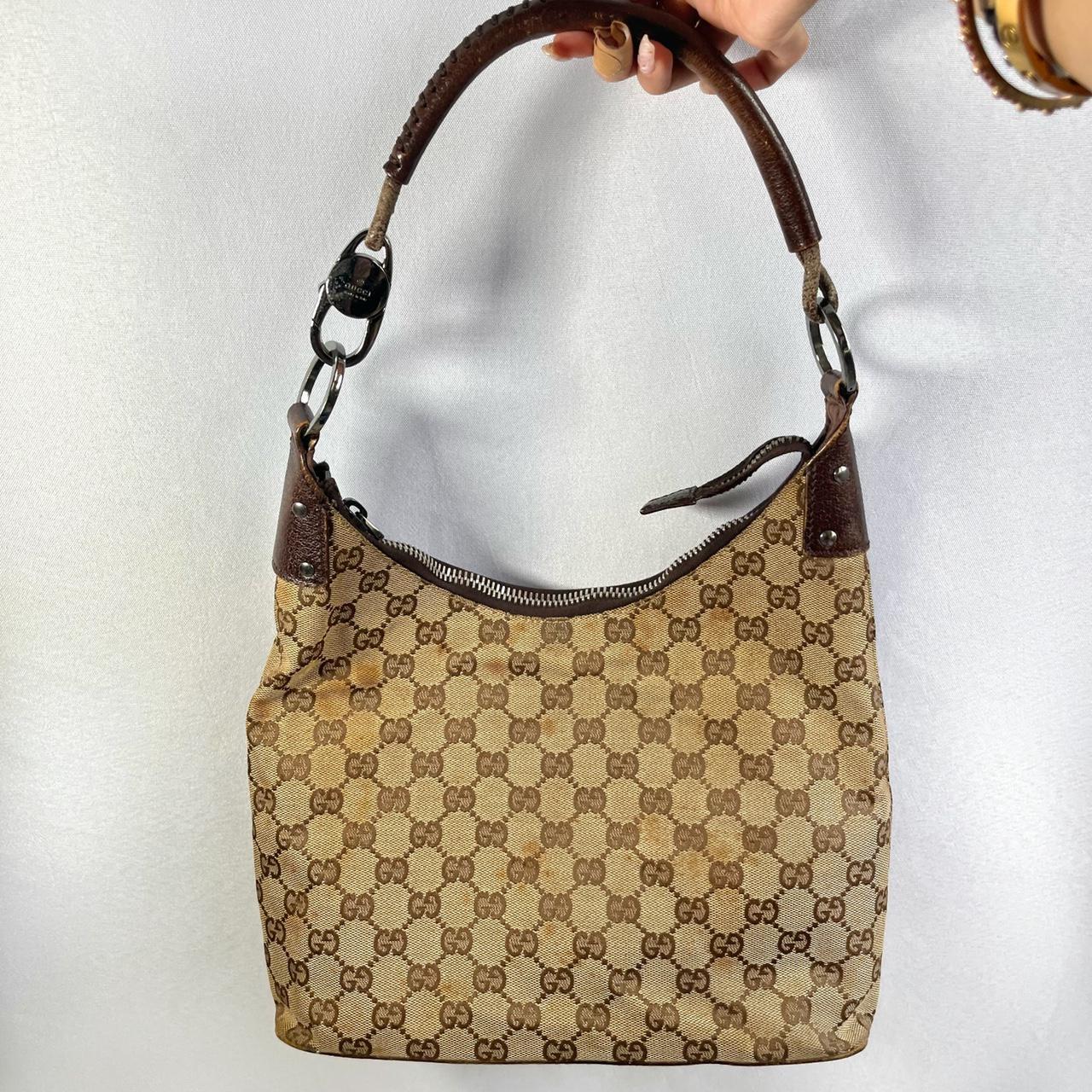 Authentic Classic Gucci Monogram Shoulder Bag With Depop