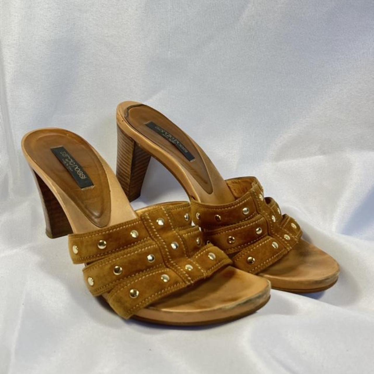 Sergio Rossi Women's Tan and Gold Sandals (3)