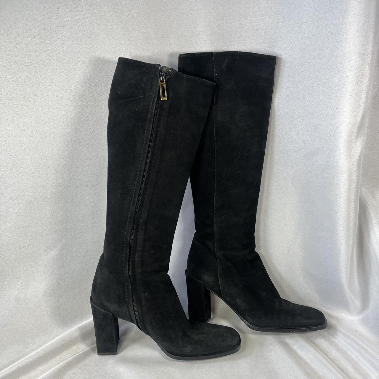 Gucci suede knee hot sale high boots