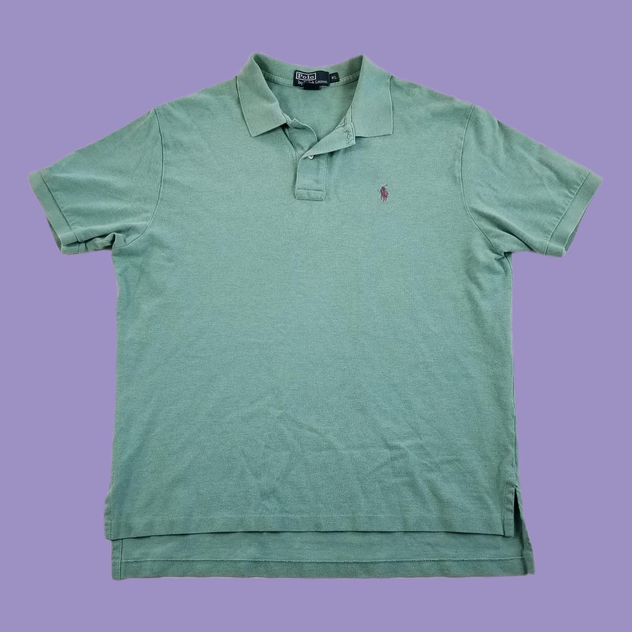 Ralph Lauren Men's Green and Purple Polo-shirts | Depop