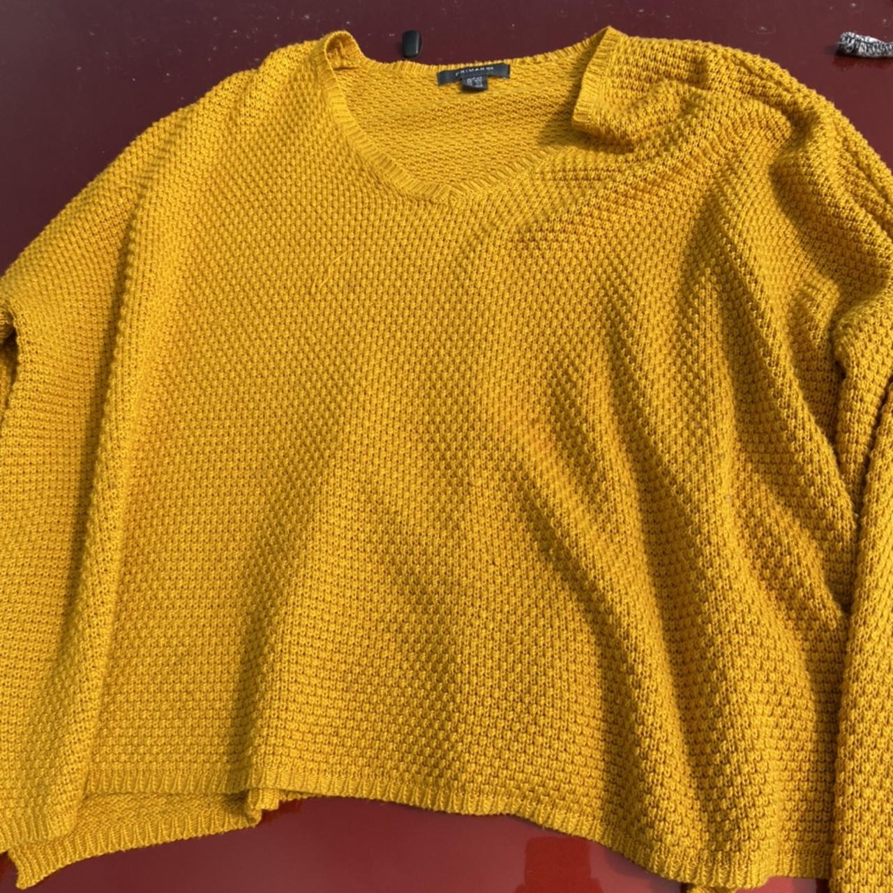 Mustard yellow, oversized sweater. Super comfortable... - Depop