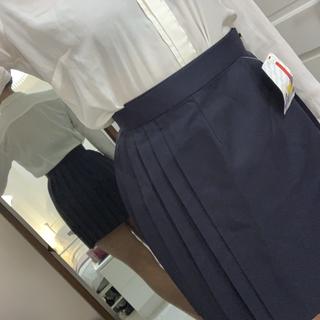 Navy pleated shop netball skirt