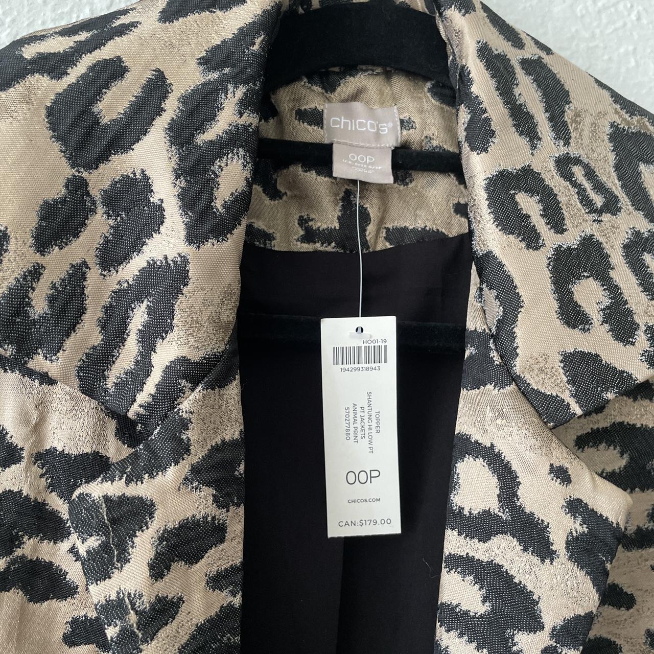 Chicos on sale leopard coat