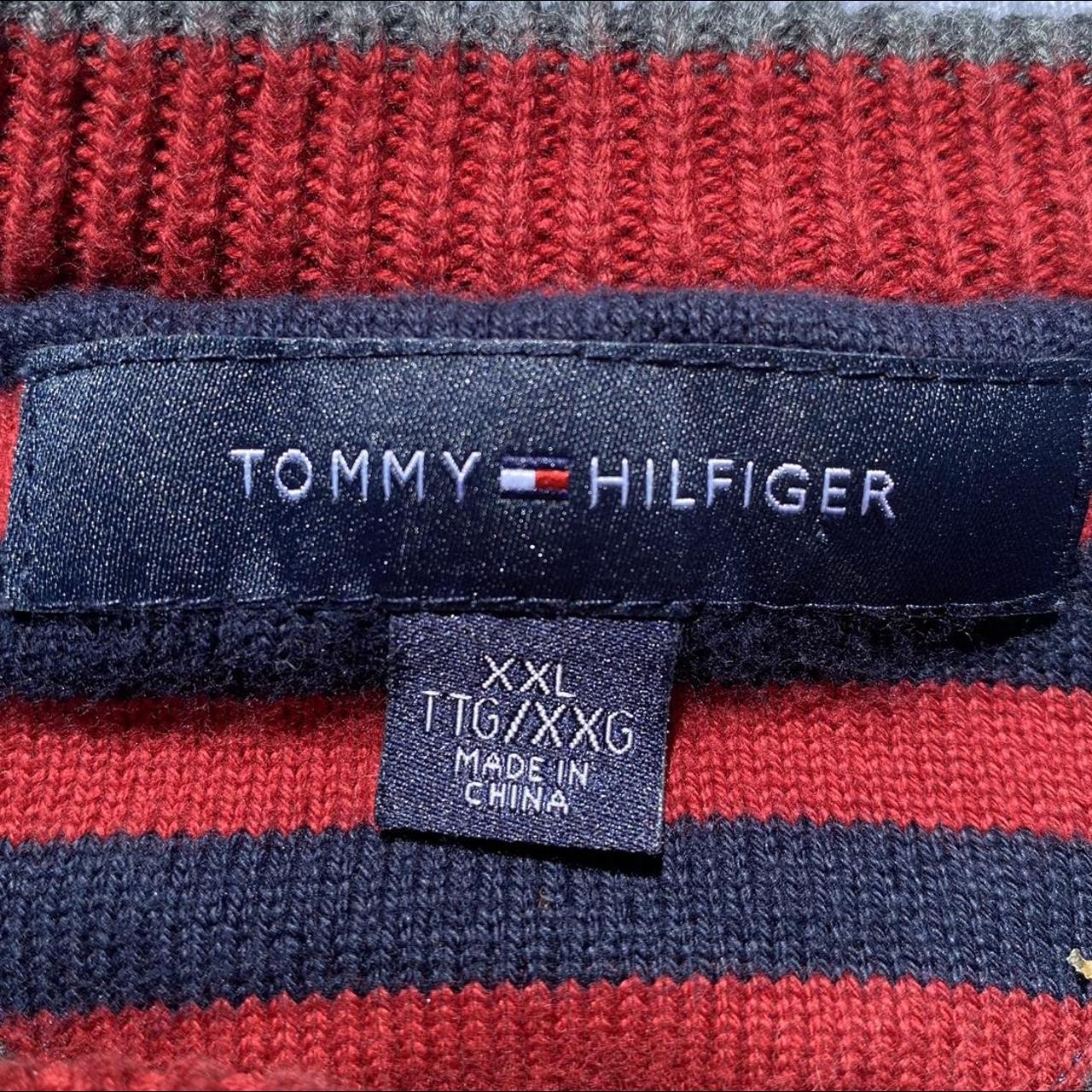Y2K Tommy Hilfiger Grandpa Sweater Measurements: tag... - Depop