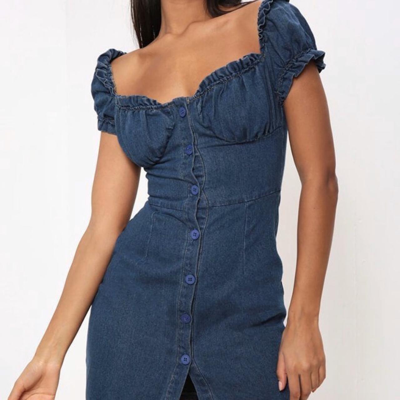 denim dress i saw it first