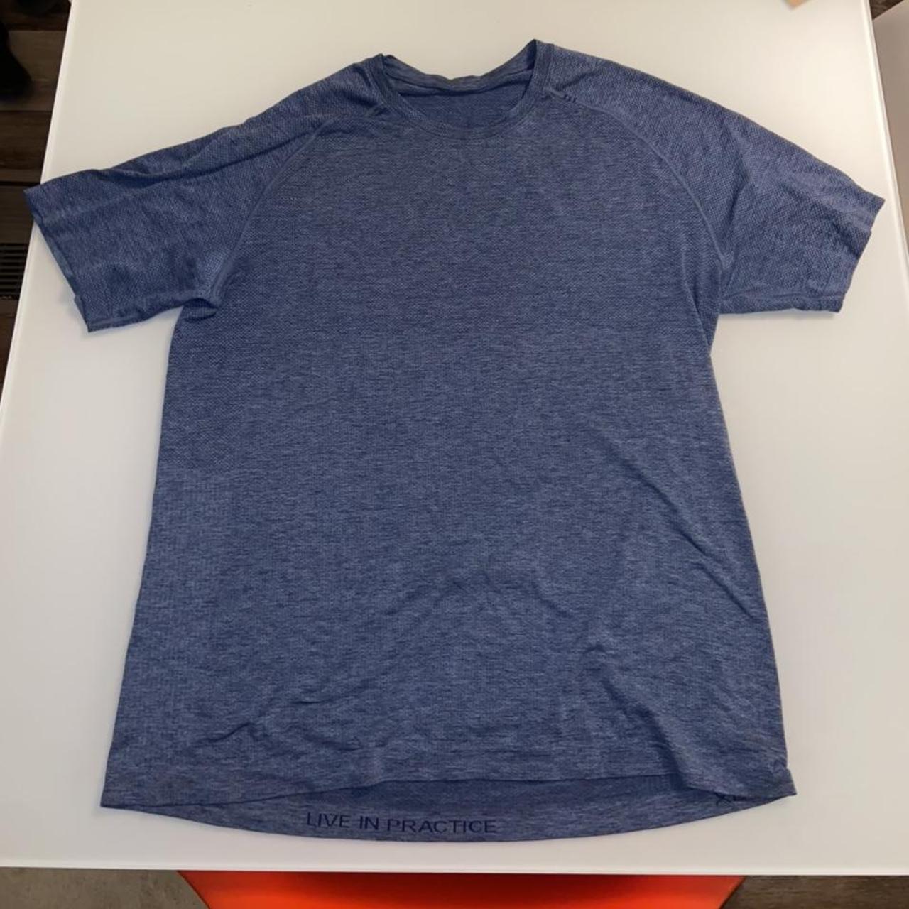 Lululemon mens blue shirt size XL - Depop