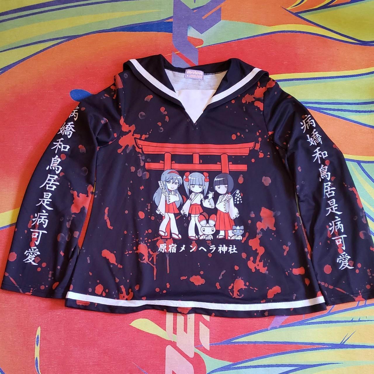 Official Menhera × ACDC RAG Torii Sailor Shirt... - Depop