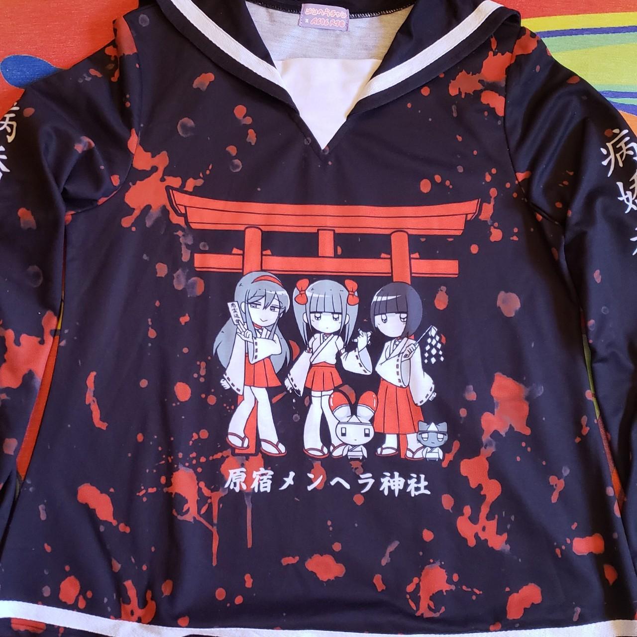 Official Menhera × ACDC RAG Torii Sailor Shirt... - Depop