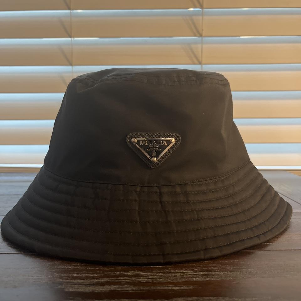 Prada bucket hat Brand new never worn Size one size - Depop