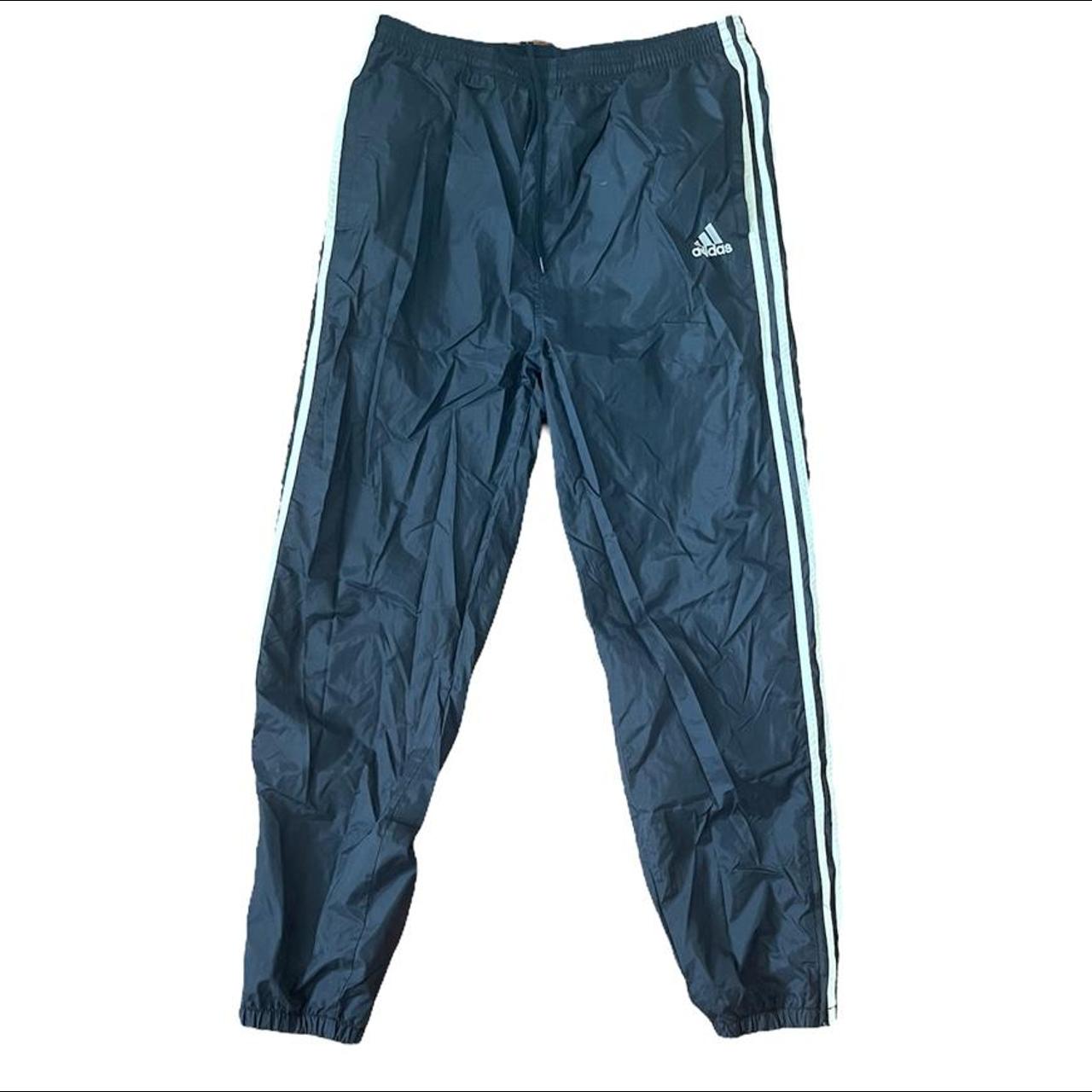 Adidas Vintage y2k track pants Black color Mens size... Depop