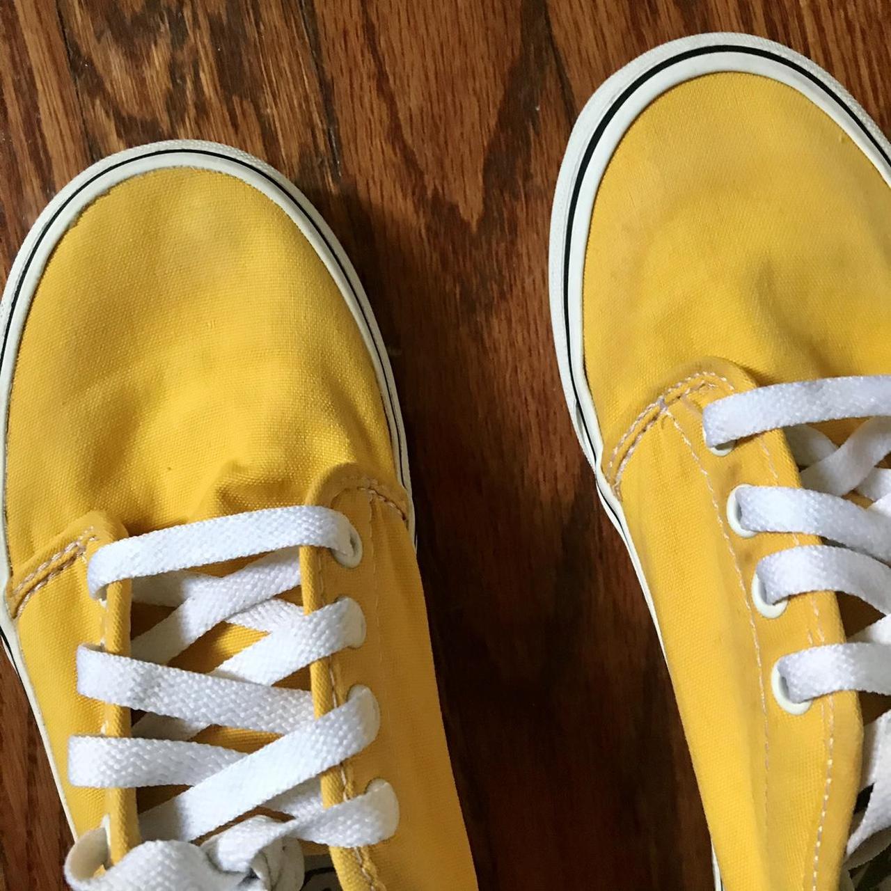 Yellow vans shoe * Men 4.5/ women 6 * minor flaws... - Depop