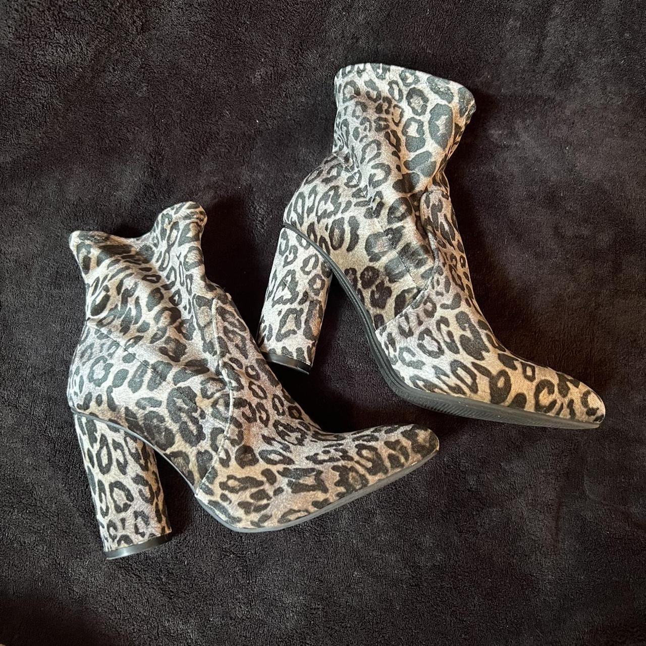 Leopard print sock on sale booties