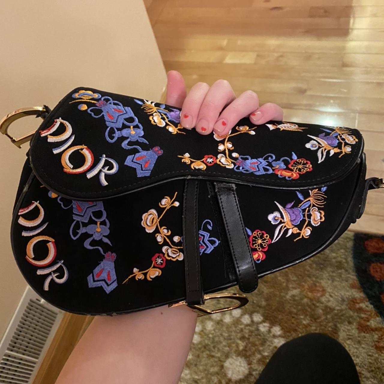 Dior saddle cheap bag butterfly