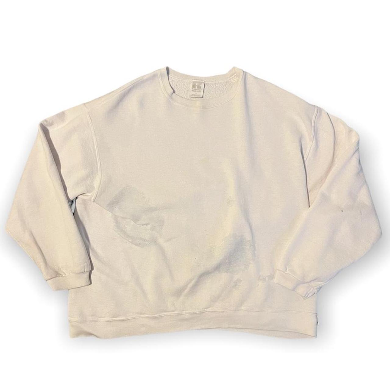 1990s Made in USA Russell blank crewneck. Size L.... - Depop