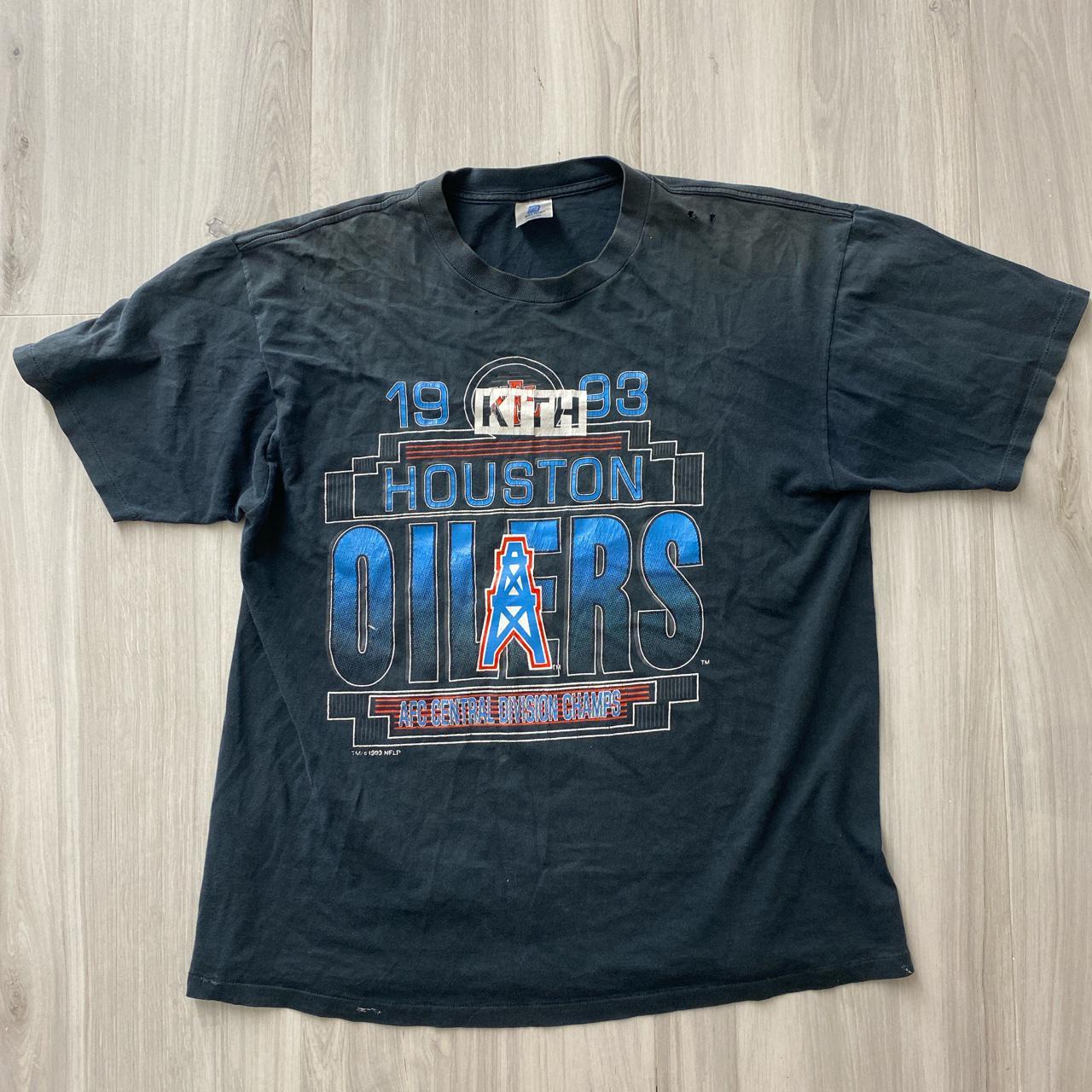 Vintage Houston Oilers Cotton Tee Shirt, Sport Style Shirt Reprint