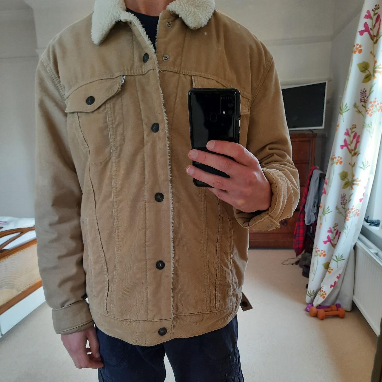 levi brown cord jacket