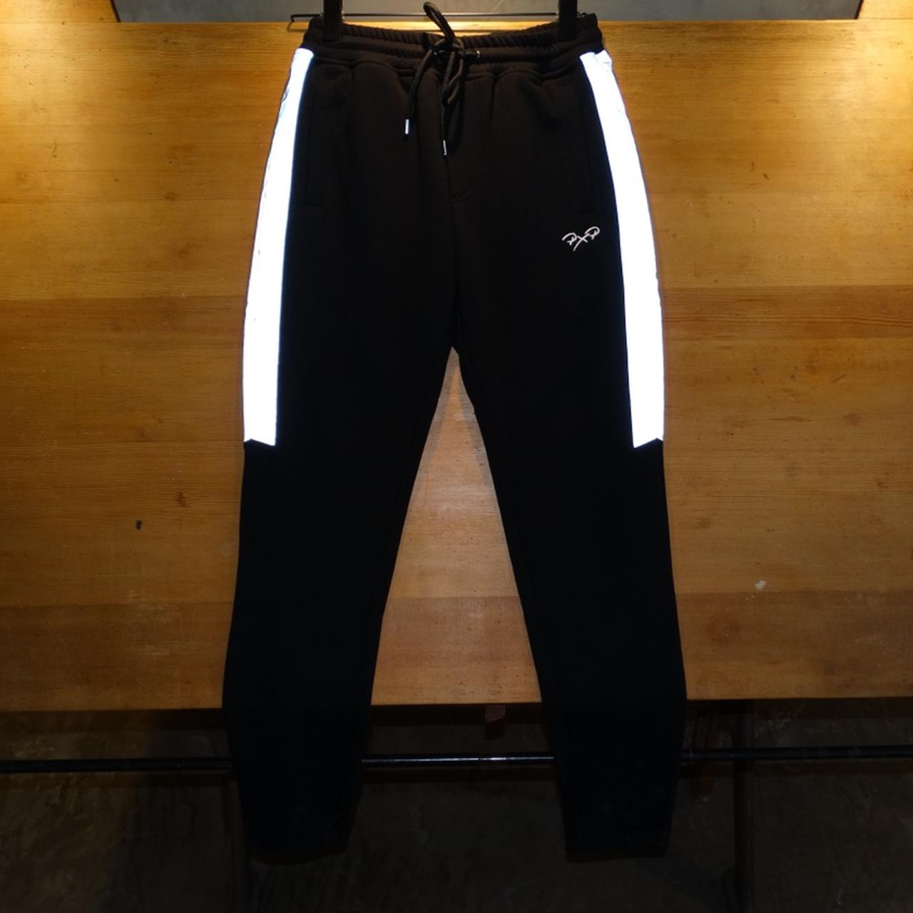 Black store reflective joggers