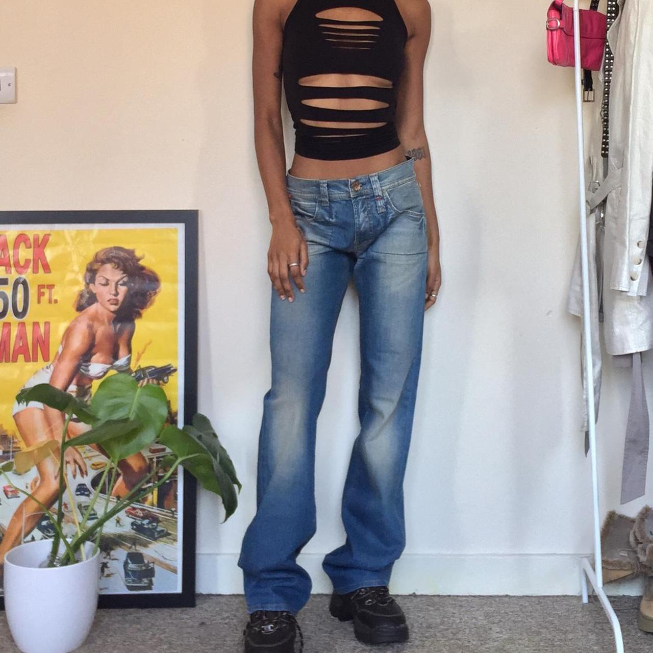 Unreal vintage early 00’s MISS SIXTY two tone jeans!... - Depop