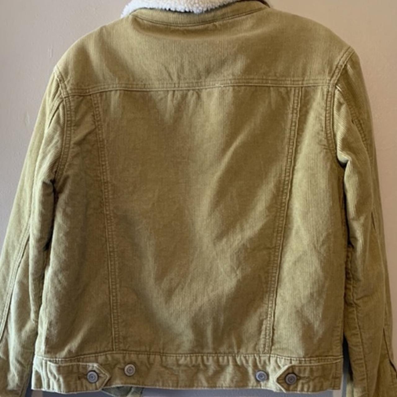 Brandy Melville elisha fur corduroy jacket in very... Depop