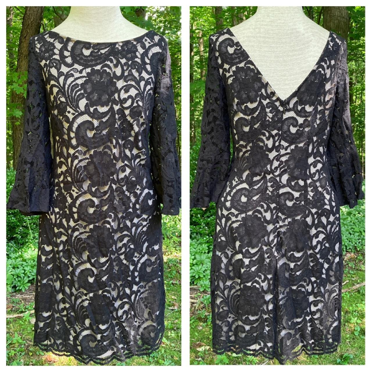 Vince camuto black sale lace dress