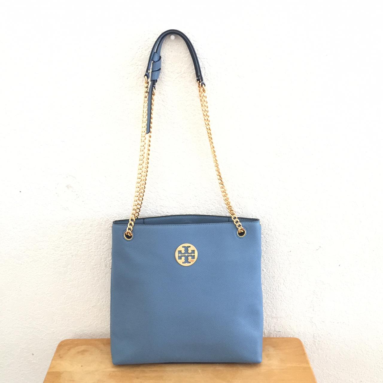 NWOT Everly Swingpack Blue Yonder Tote with Gold