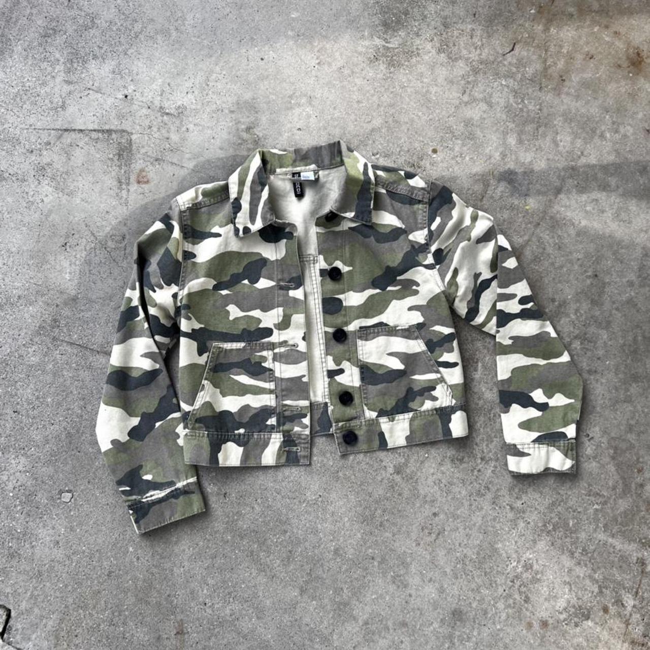 camouflage jacket size 18