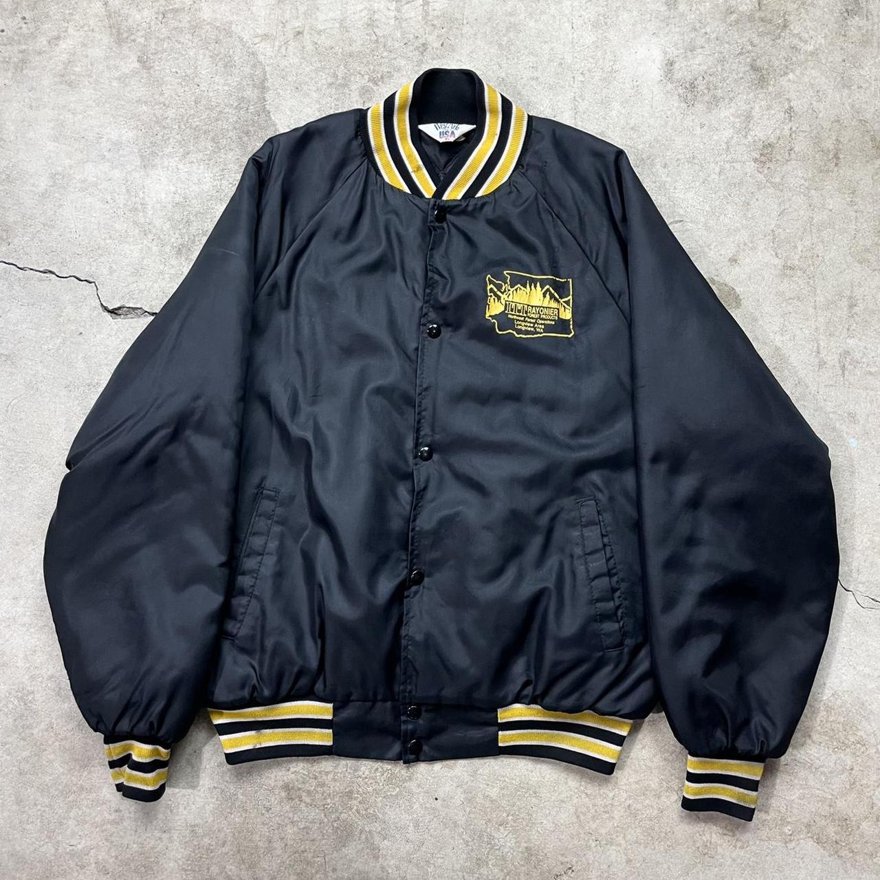 Men's Black and Yellow Jacket | Depop