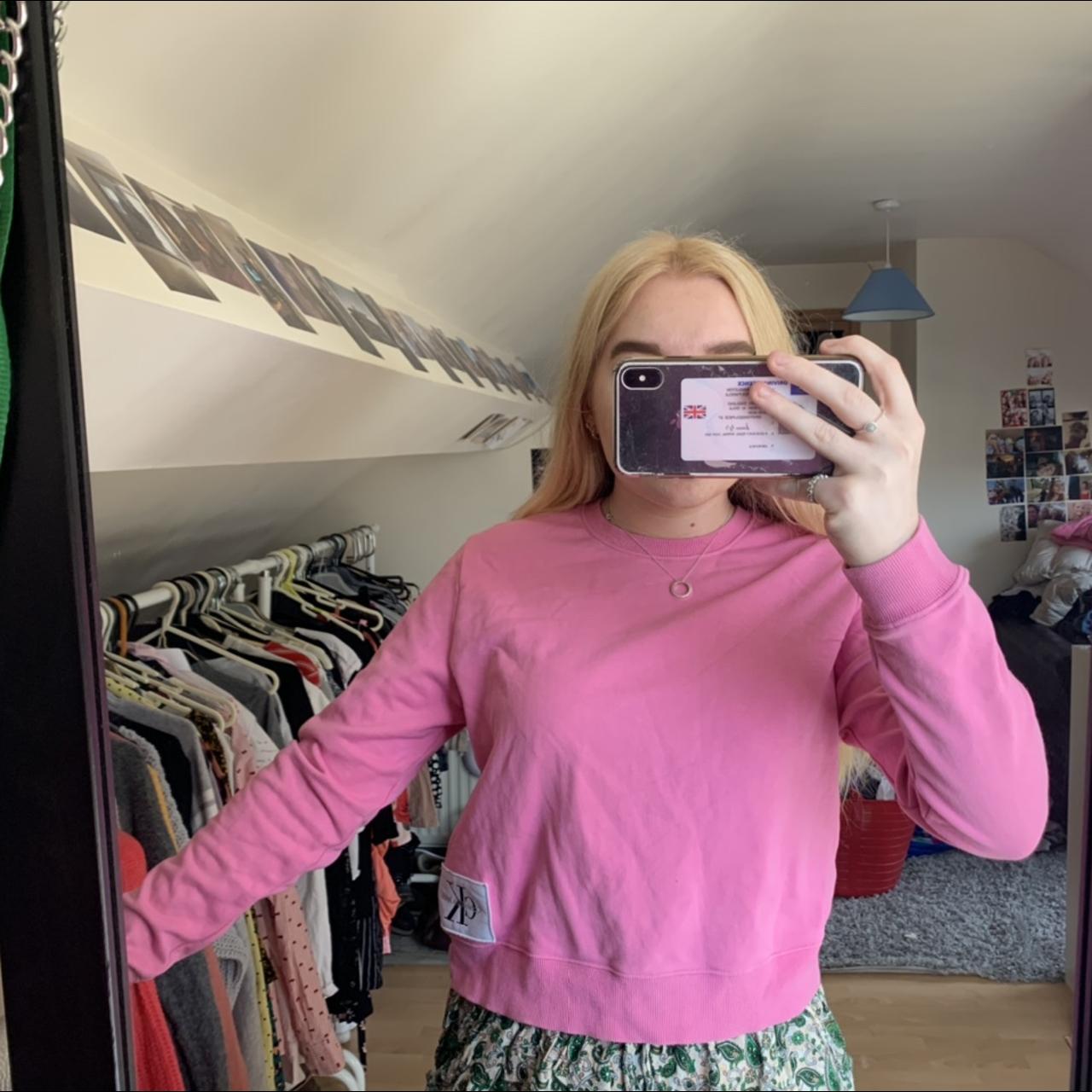 Calvin klein shops jumper pink