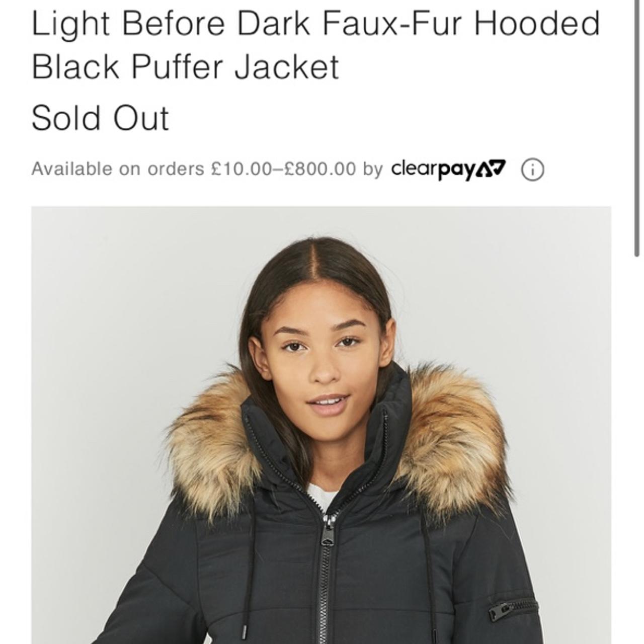 Light before dark hot sale puffer jacket black