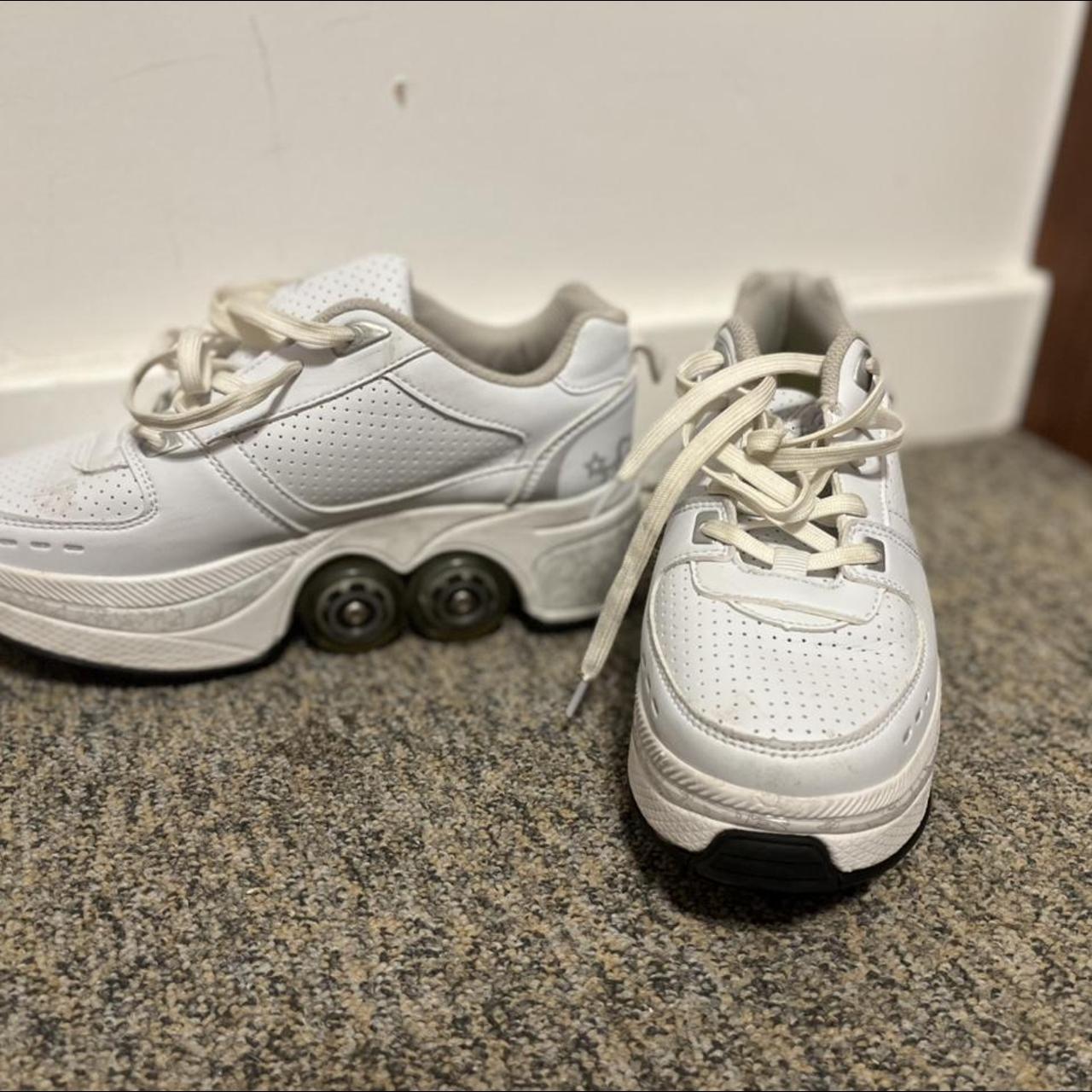 Shoes with clearance built in wheels