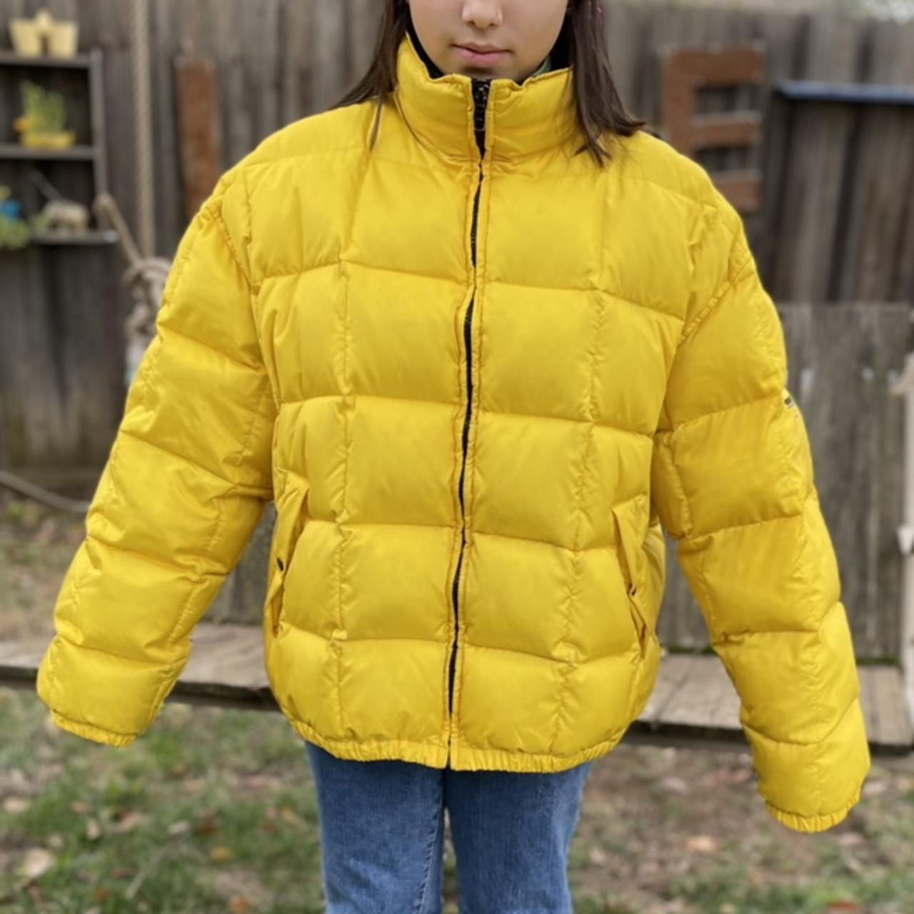 VINTAGE POLO SPORT YELLOW PUFFER JACKET! rare find... Depop