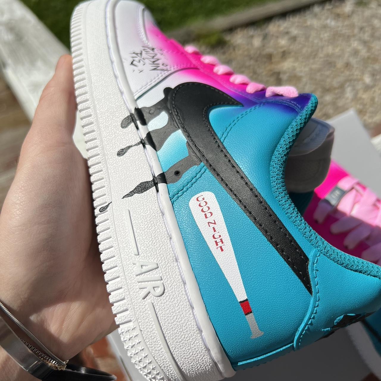 custom painted nike air force ones
