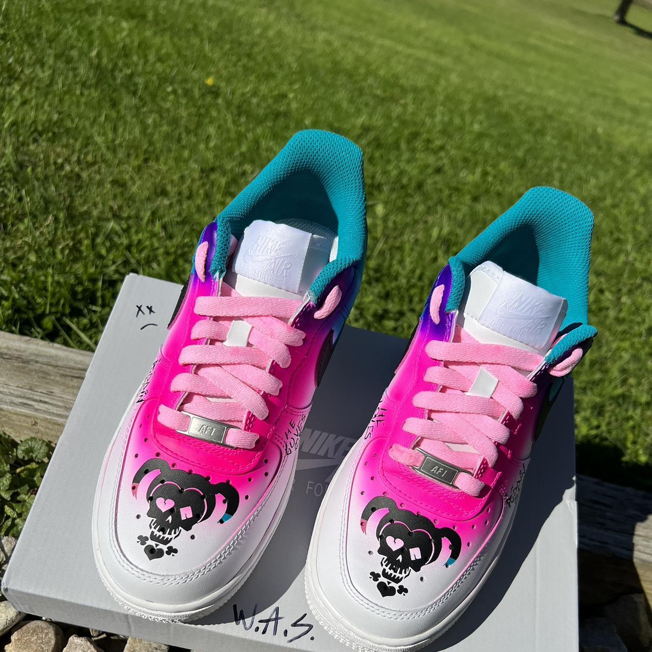 custom painted nike air force ones