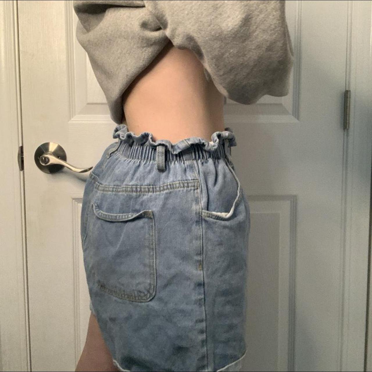 Vintage High Waisted Blue Mom Jean Shorts Super Depop