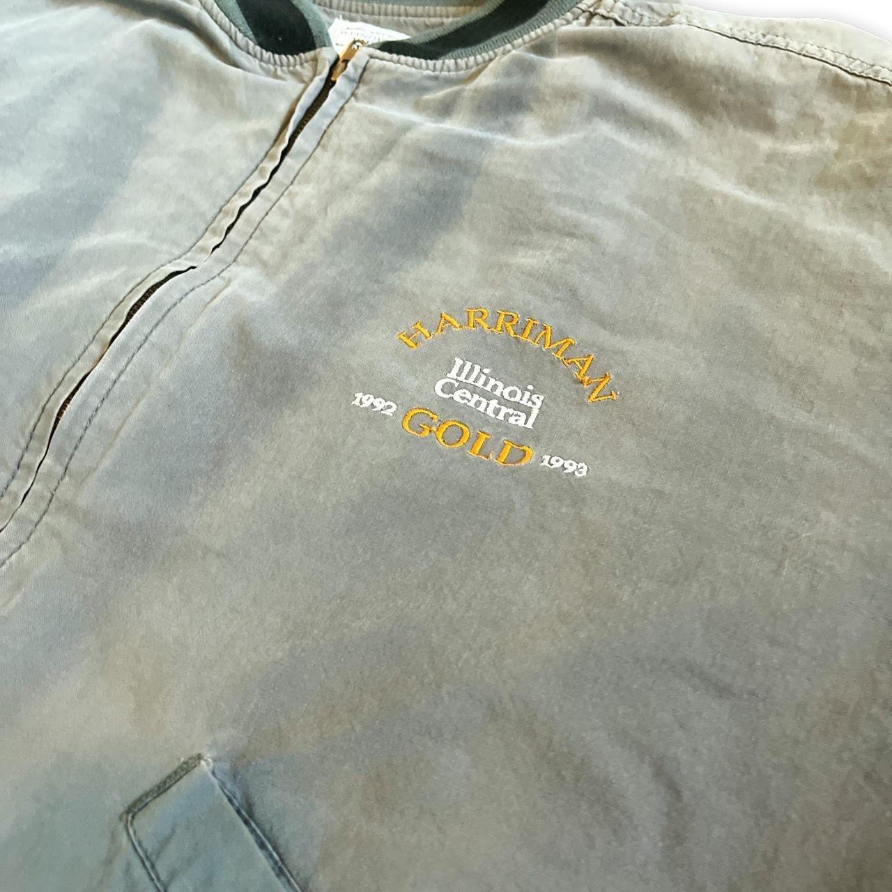 Vintage Grey Illinois Harriman Gold 1993 Workwear... Depop