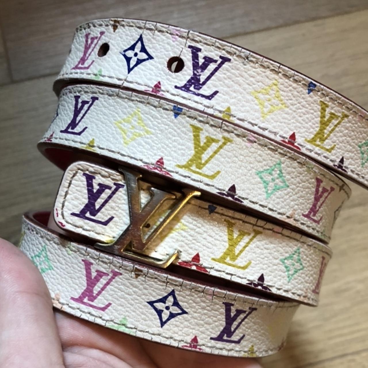 Cintura Louis Vuitton. Fibbia dorata un po' - Depop