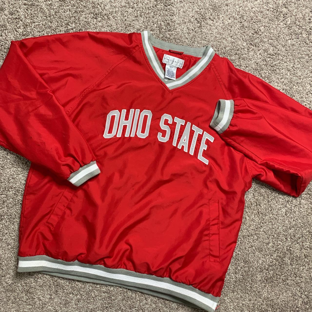 ohio state short sleeve windbreaker