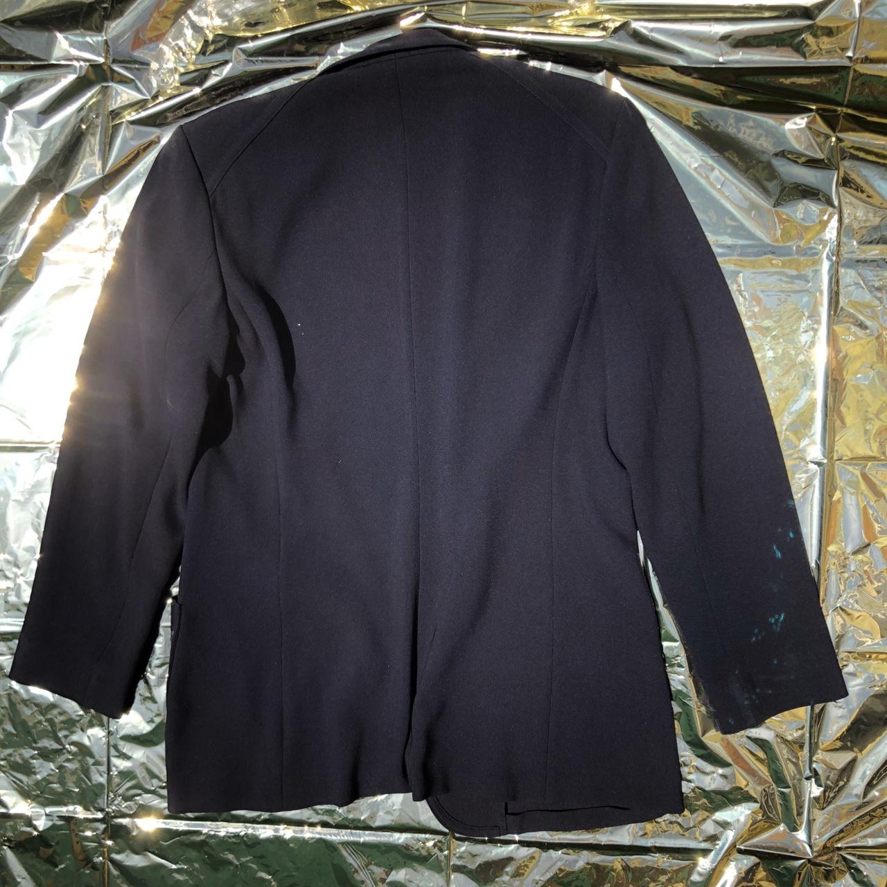 Vintage 1980s 1990s MAX MARA Black Knit Blazer... - Depop