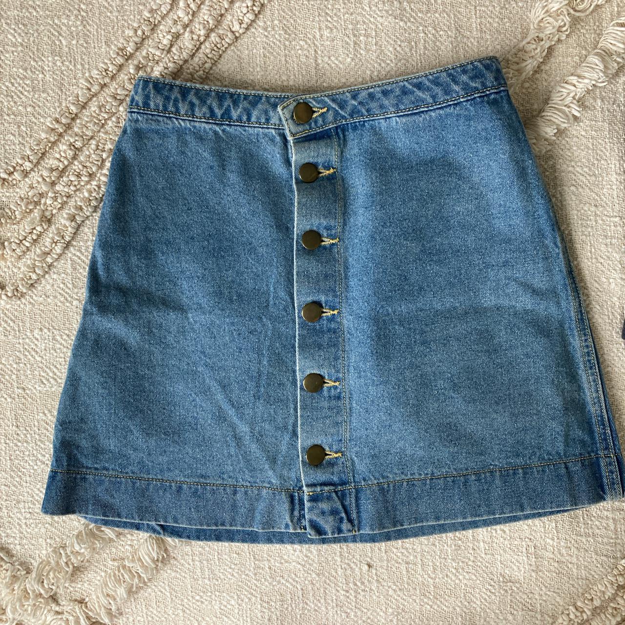 Product Image 3 - American apparel jeans mini skirt.