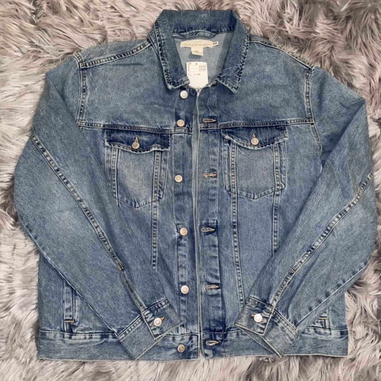 H&M Denim Jacket Blue (Brand New with Tags) **FREE... - Depop