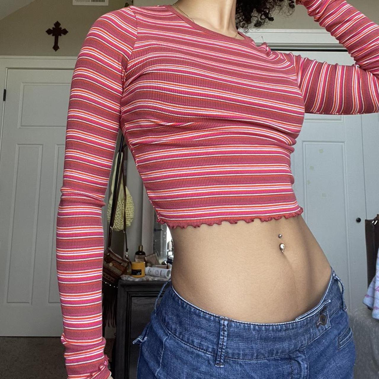 Womens Multi Crop Top Depop