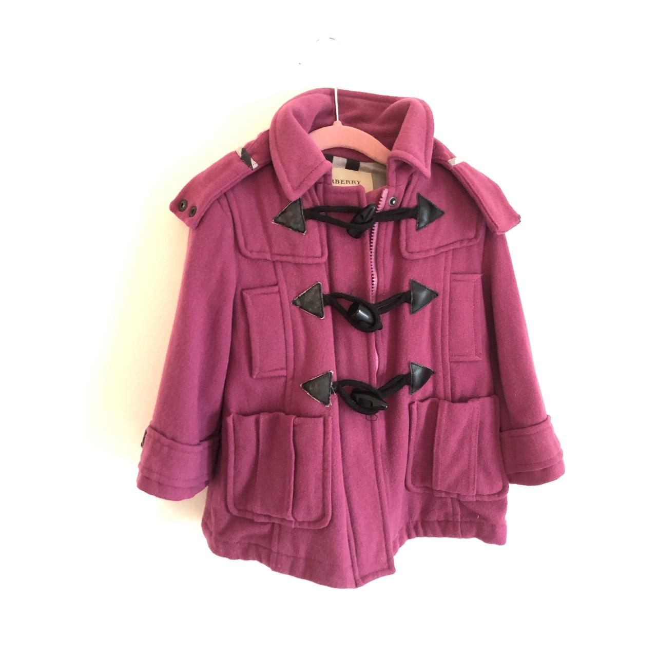 Burberry coat cheap kids purple