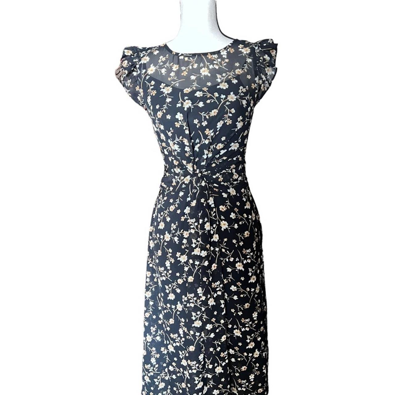 sheer-black-fabric-with-floral-print-over-a-inner-depop