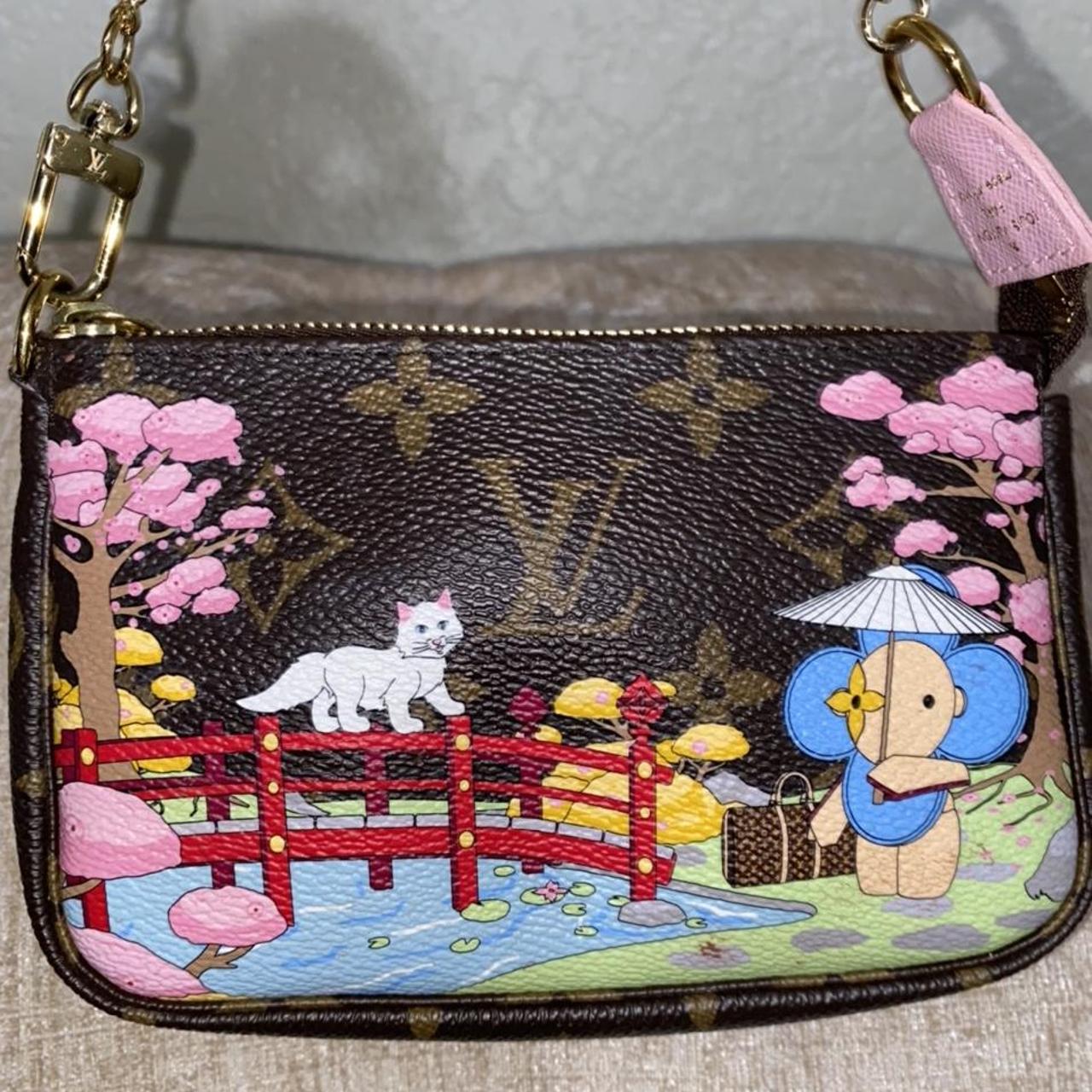 Handbags Louis Vuitton LV Mini Pochette Xmas Animation Japan