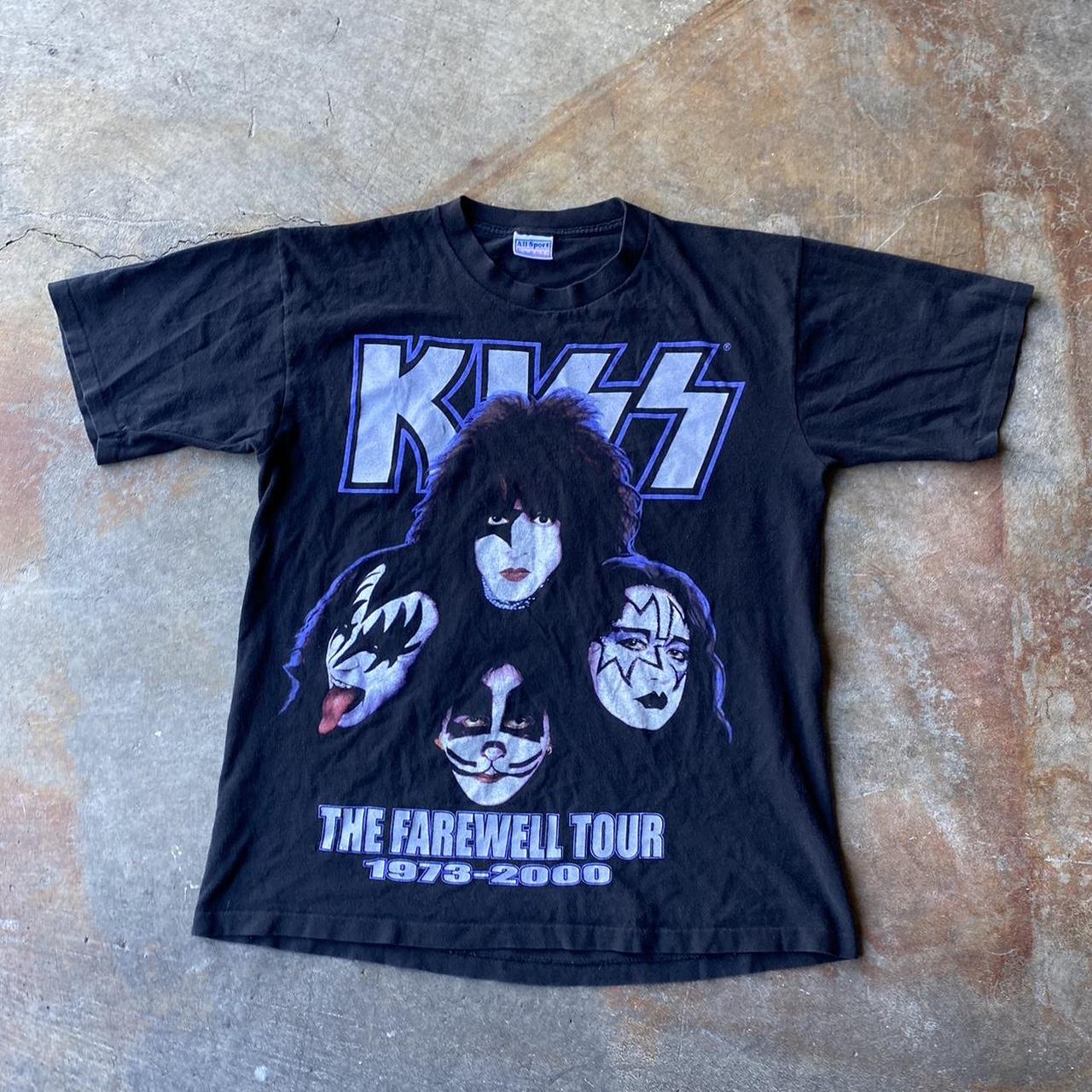 L 1990s KISS Tour tee, single All around no wear,... - Depop