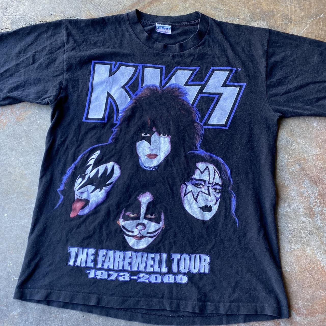 L 1990s KISS Tour tee, single All around no wear,... - Depop