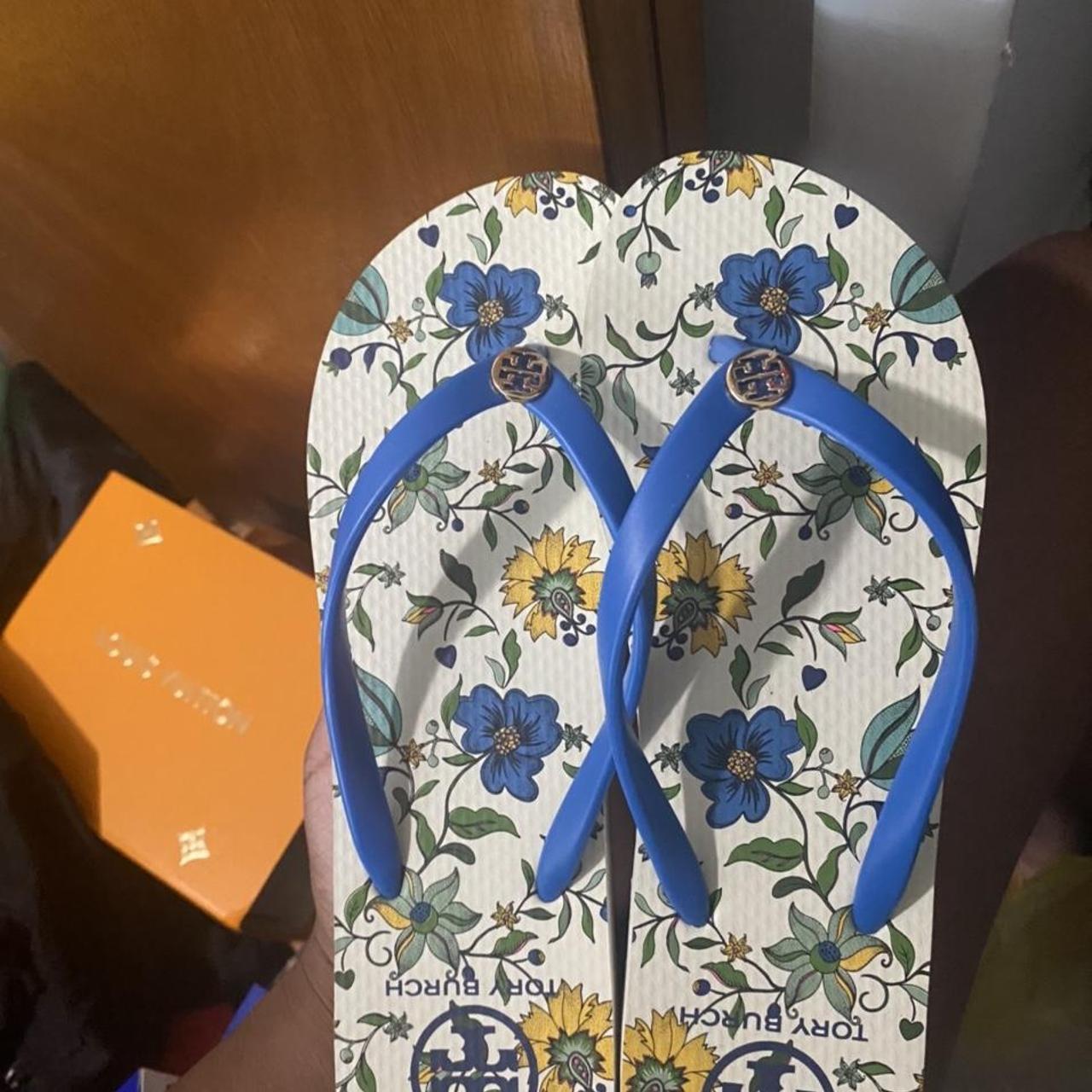 Tory Burch flip flops probably worn once, great... - Depop
