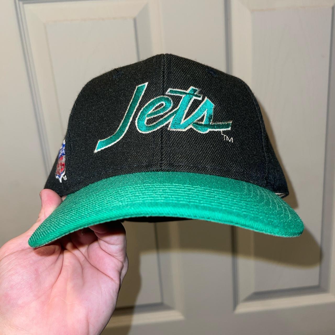 Vintage Blackdome NFL New York Jets SnapBack... - Depop