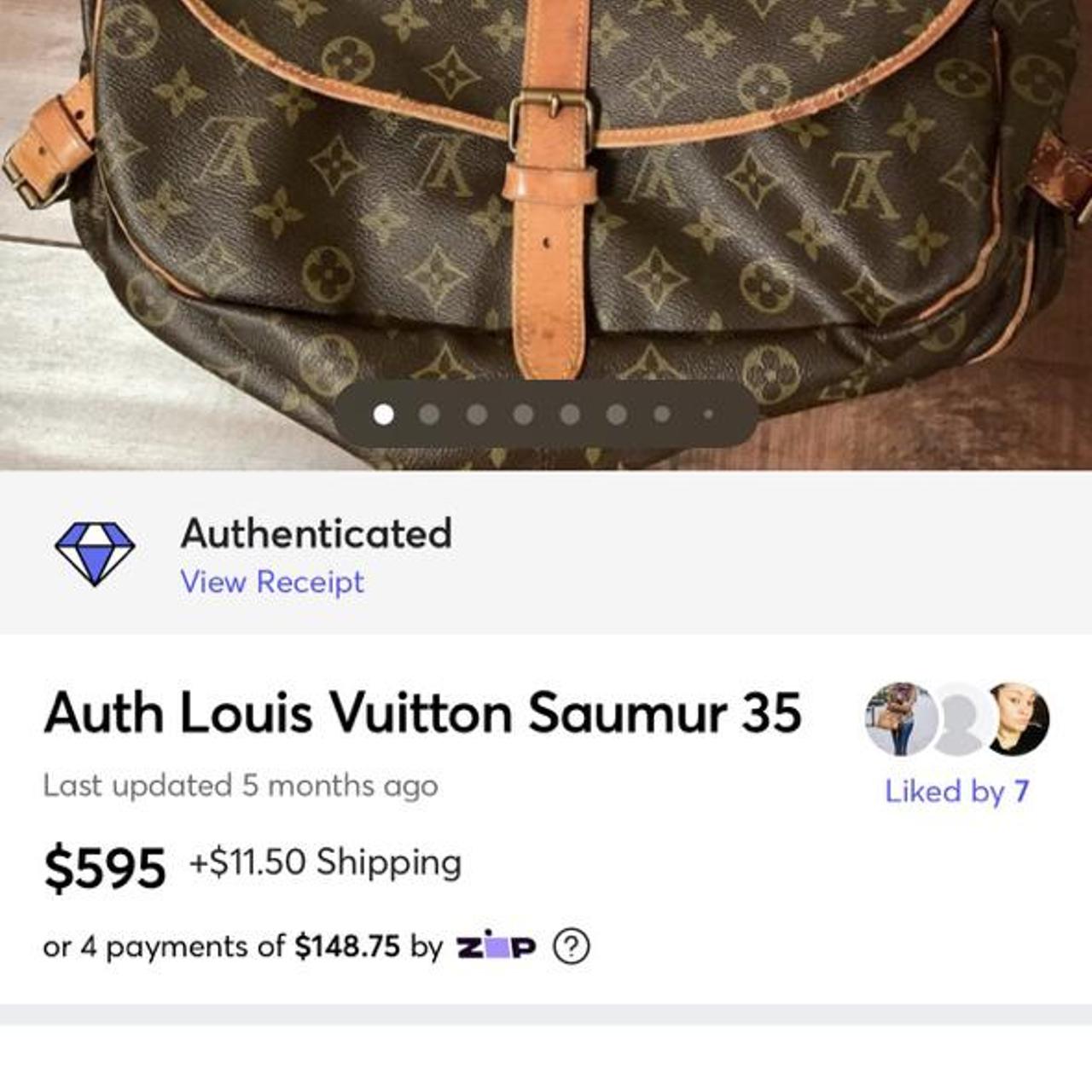 Authentic Vintage Louis Vuitton monogram saumur 35, - Depop