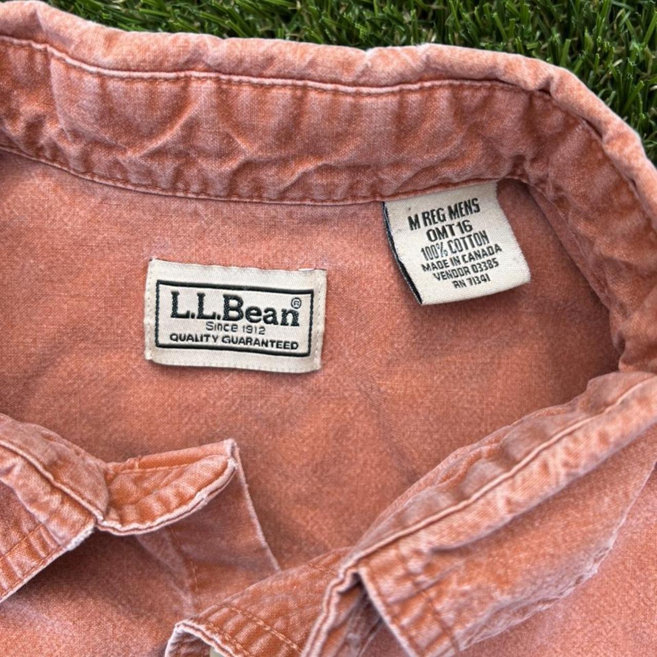 LL BEAN Button Up Shirt Men Traditional Fit Two... Depop